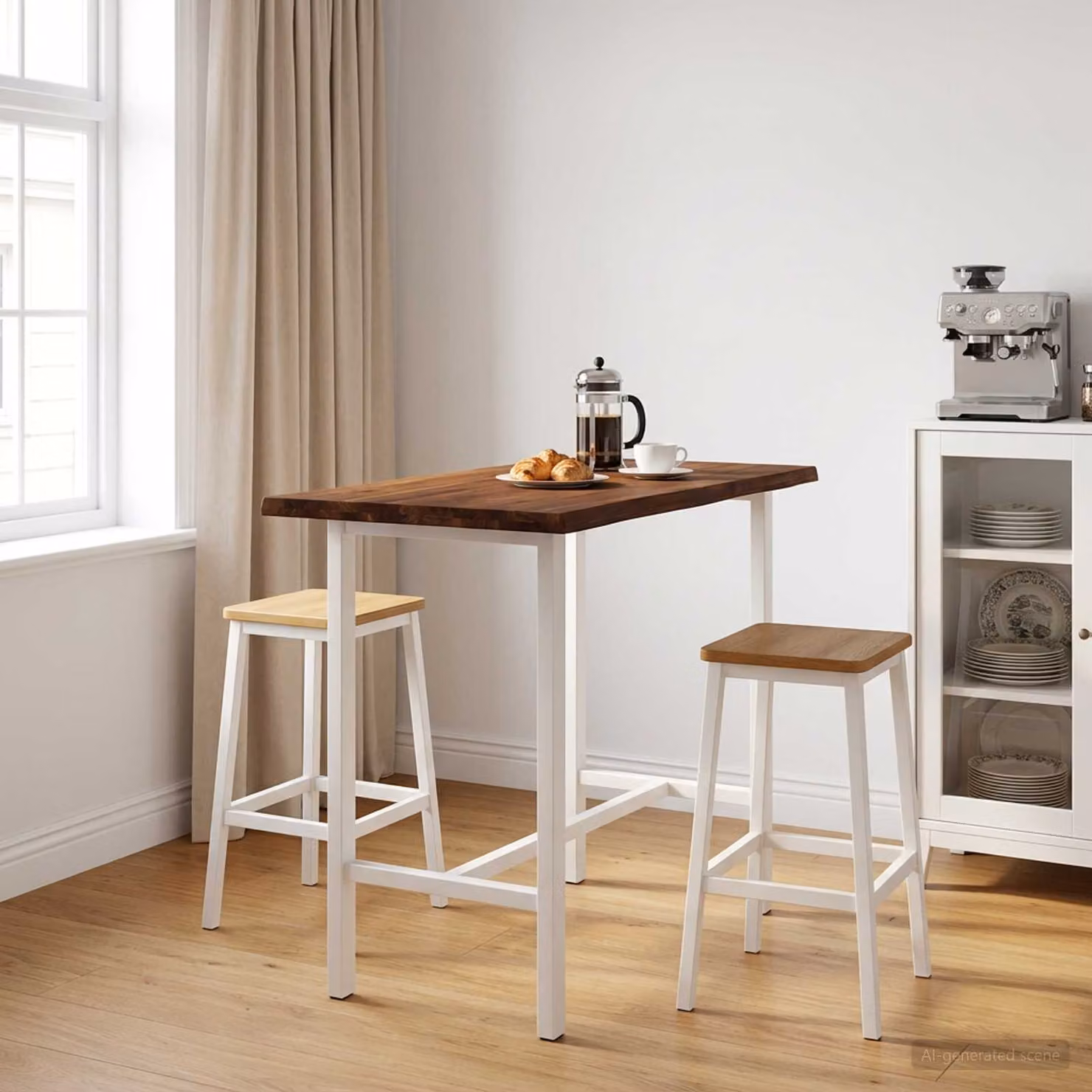 Piano del tavolo rettangolare in legno di acacia vidaXL, colore marrone, L 150 cm x P 50 cm x H 3,2 cm