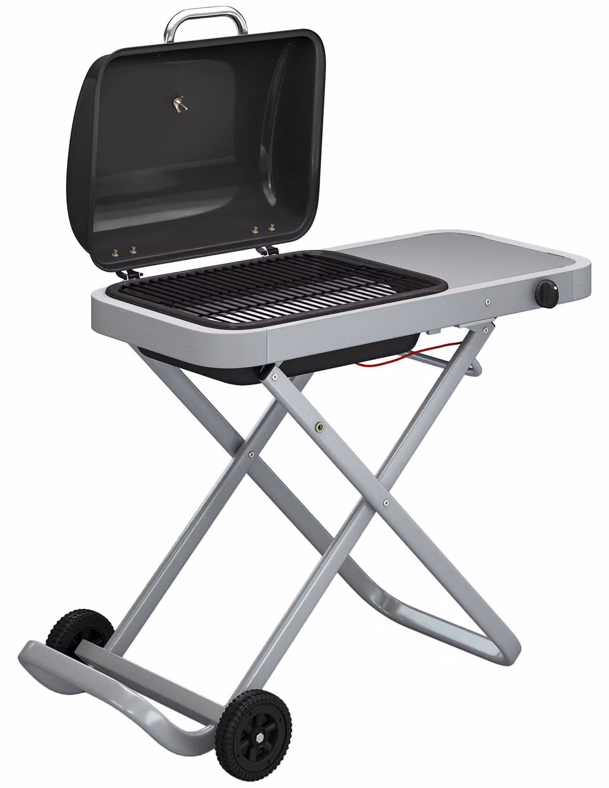 Griglia a gas portatile, 1 bruciatore, 2,5 kW | Colore: nero | Dimensioni: 109x55x89 cm
