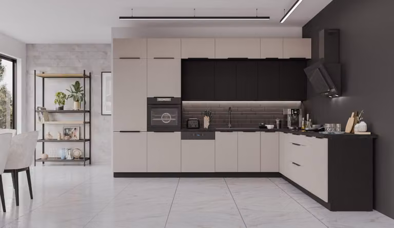 Cucina ad angolo ARONA SIENA 350x290 Cucina componibile Cucina ad angolo Cucina Kashmir XL Spazio contenitivo