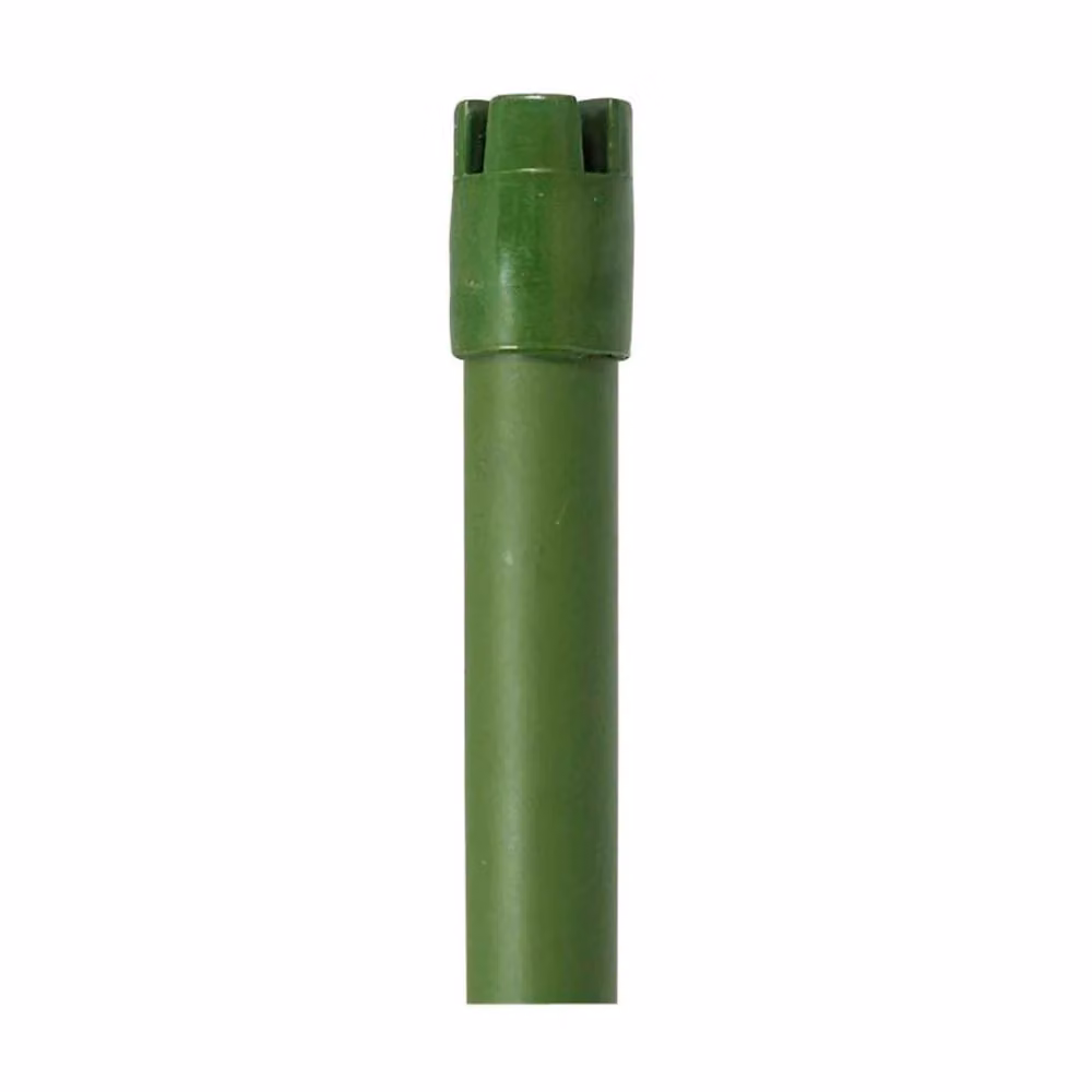 Tutori per ortaggi e piante VERDEMAX in acciaio plastificato tipo bamboo, colore verde, confezione da 25 pezzi, H: 210 cm, L: 1,9 cm – 2