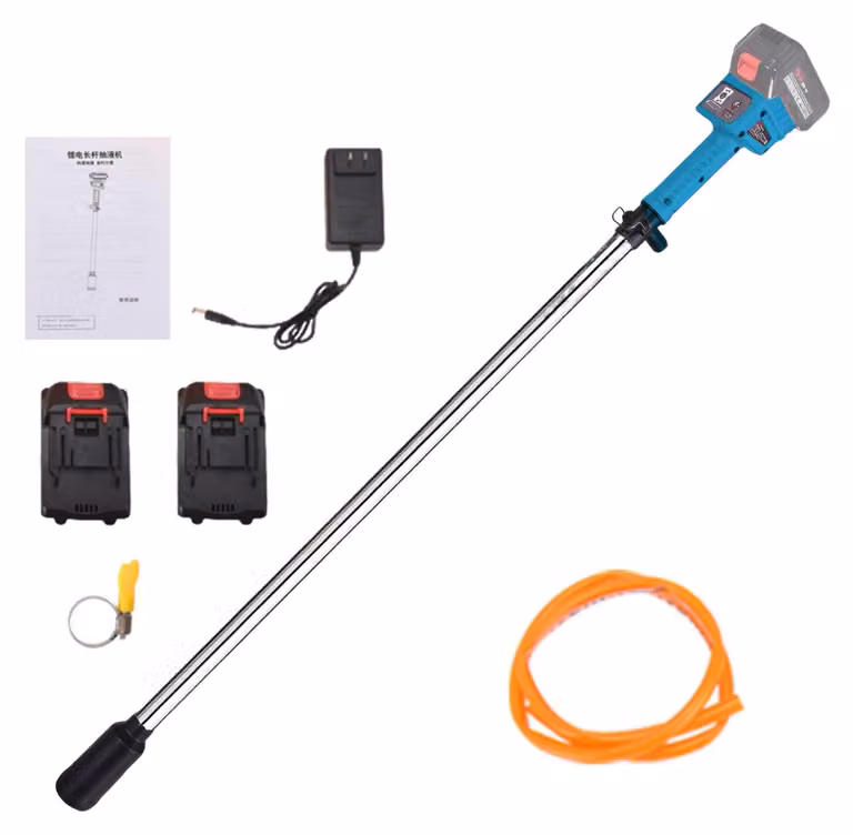 Pompe per serbatoi di raccolta dell'acqua piovana a batteria, portata 2400 l/h, motore brushless, 2 batterie da 20 V, altezza di mandata 8 metri