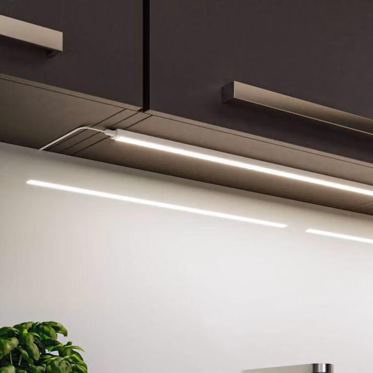 Paulmann Lampada per mobili Inline, espansione doppia bianca 35 cm CCT Inline, Bianco / Opale, Cucina, Alluminio, Lampade per mobili