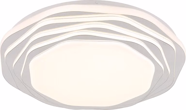 Plafoniera LED, dimmerabile, CCT, bianca, D 48 cm