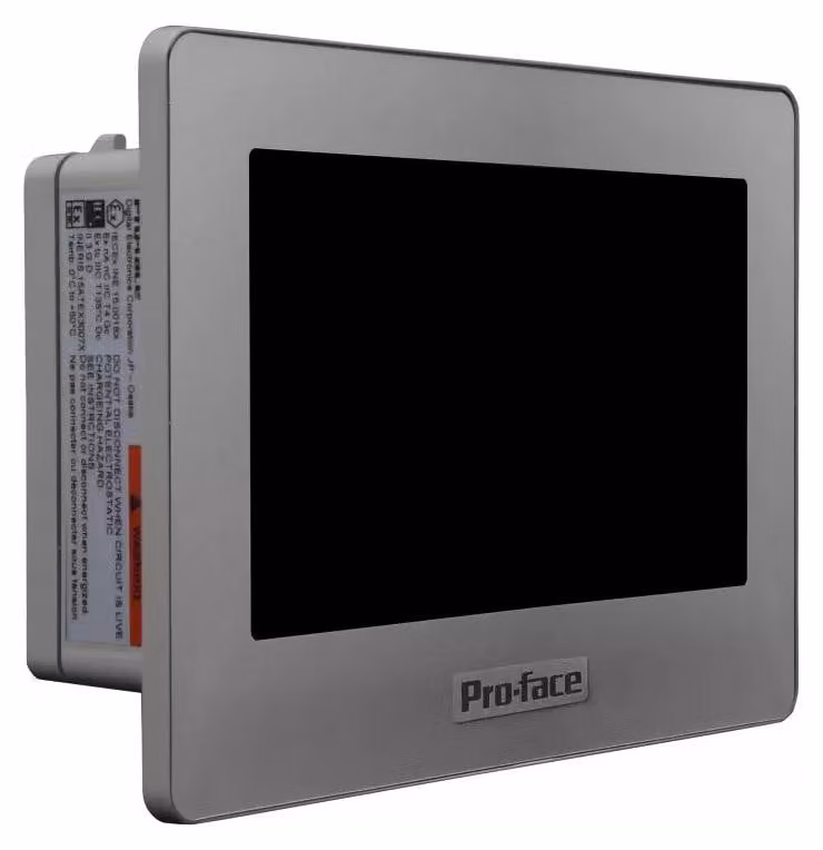 Schneider Electric Pro-face GP4100 HMI compatta da 4,3", display touch resistivo, 1 morsettiera RS-232C PFXGP4115T2D