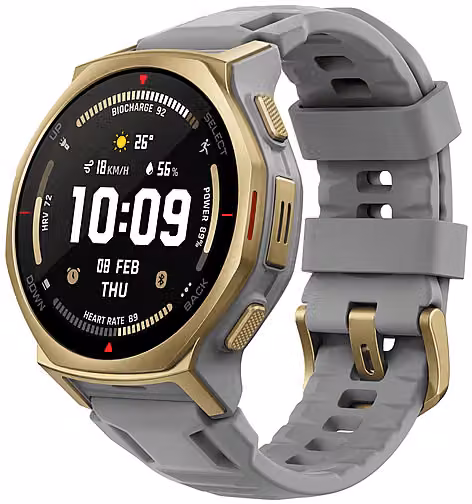 Smartwatch Amazfit T-Rex 3 Pro Adventure Series Gray Gold con Display AMOLED da 1,32 pollici, GPS e Bluetooth – 1
