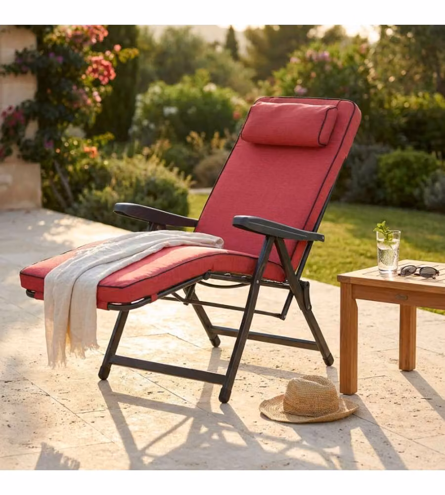 Poltrona Paradiso Automatica Cosma Imbottita Rosso L/P/H: 60 x 60 x 155 cm – 1