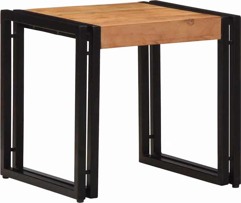Maison Exclusive - Tavolino da caffè marrone, 40 x 40 x 38 cm, in legno massello di acacia
