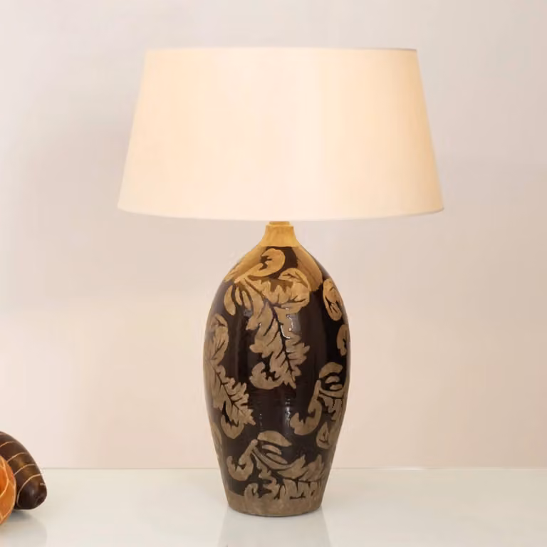 Holländer Lampada da tavolo Toulouse, Nero, Soggiorno / Sala da pranzo, Ceramica, Lampada da tavolo