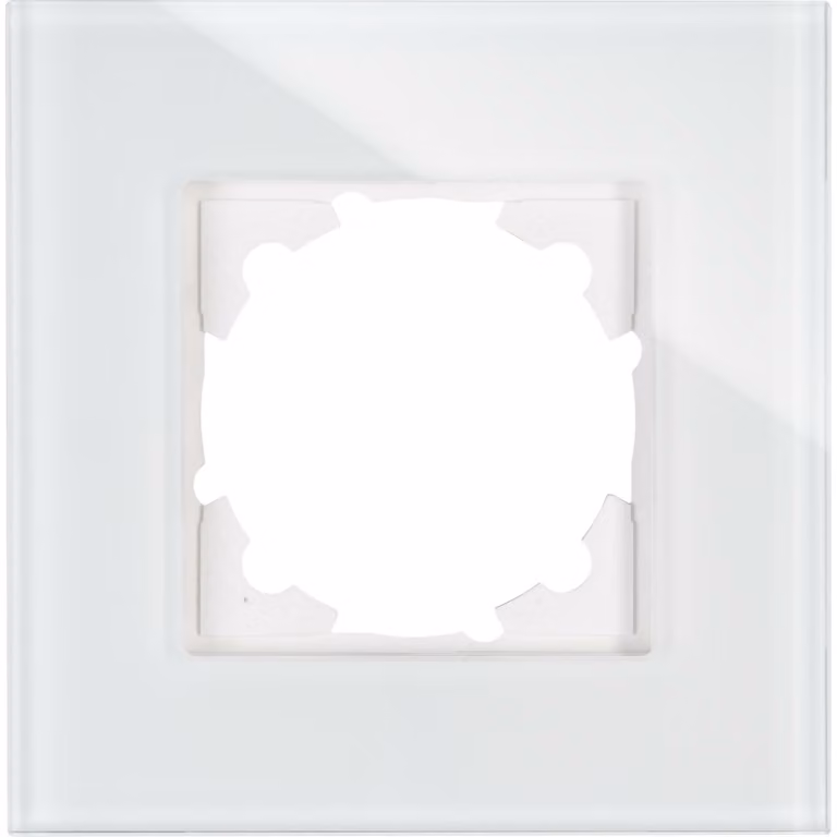 Kopp 405302008 Telaio di copertura in vetro singolo Athenis 55 bianco