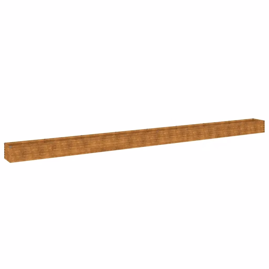 Fioriera Rialzata da Giardino Design Mania in Acciaio Corten Marrone L: 770 cm, P: 50 cm, H: 36 cm – 2