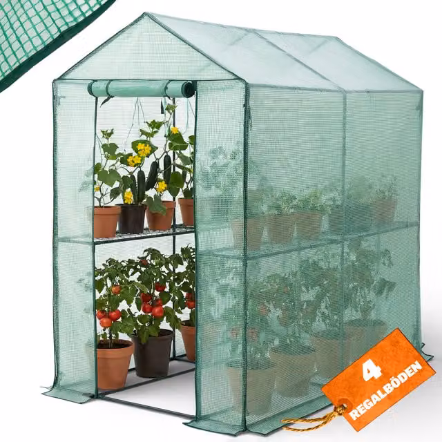 Serra da giardino Gardebruk in acciaio e plastica verde L: 190 cm, P: 186 cm, H: 120 cm