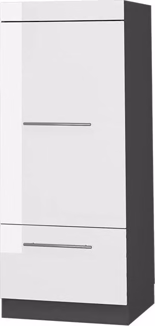Mobile cucina dispensa Fame-Line Bianco lucido/Antracite 60 cm Vicco