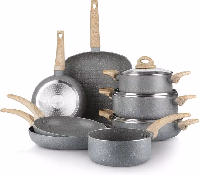 Batteria pentole 11 pezzi Mrs Wood