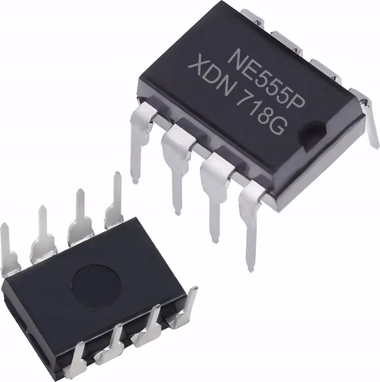 Rosfix NE555 – Timer IC | Tensione di Esercizio 3,5 V-16 V, Fino a 500 Khz, Package DIP8, 2 Pezzi | Generazione di Impulsi, PWM, Oscillatore