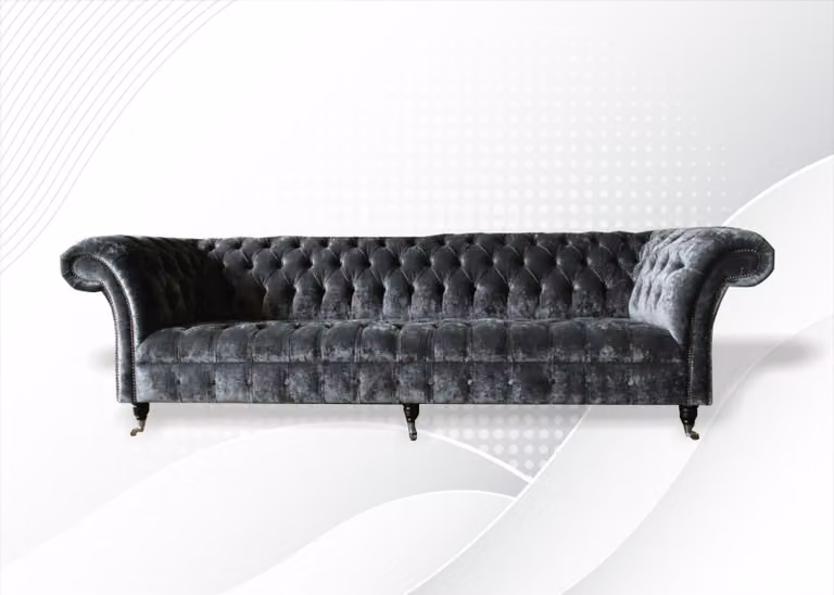 Dreisitzer Couch Polster Design Sofa Moderner 4er Sofas Zimmer Möbel 240cm Sitz