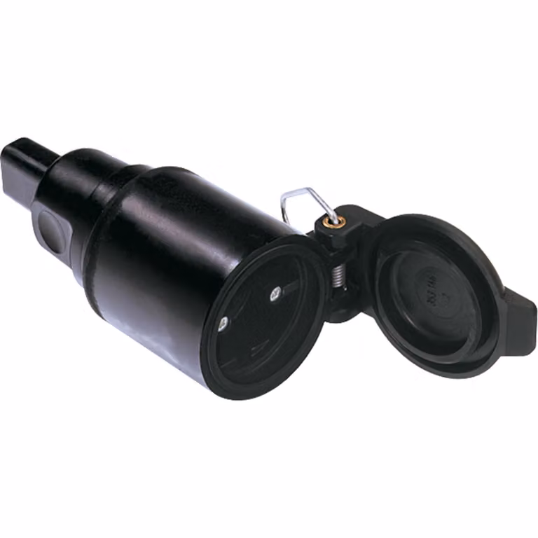 Bachmann - Netzanschluss - Stromversorgung (R) - flach - Schwarz (740.003)