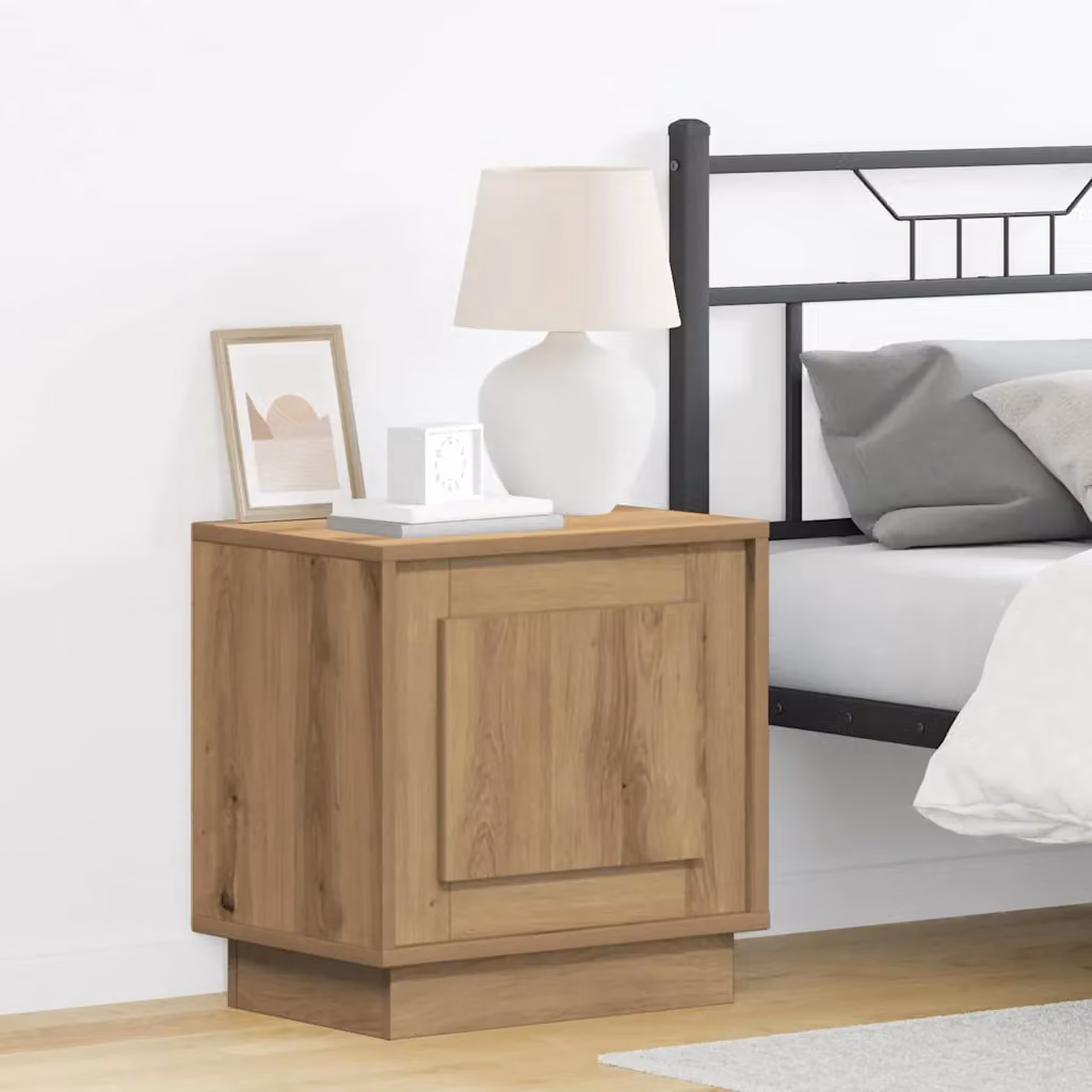 Armadio da notte vidaXL in legno stile rustico marrone L 44 cm, P 34,5 cm, H 45 cm