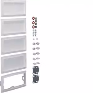 Set di collegamento, universale, verticale, per armadio a 5 ante, P 160 / 205 mm