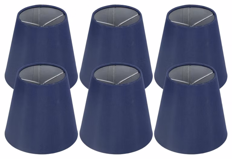 Omgoods - Set di 6 paralumi cilindrici per lampade da tavolo