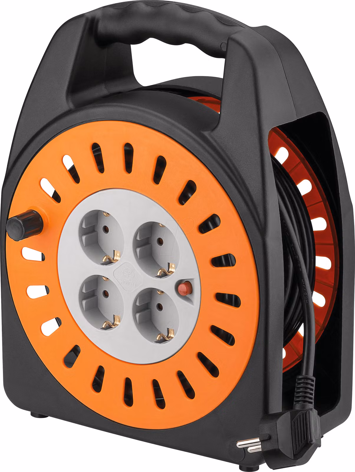 goobay avvolgicavo arancio/nero/grigio 25 m