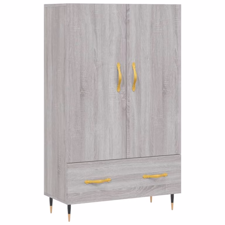 Credenza Grigio Sonoma 69,5x31x115 cm in Legno Multistrato