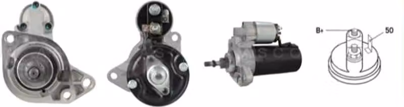 CASCO CST10137AS - Motorino di avviamento, 1,70 kW, per Volkswagen Transporter IV (furgone) (modelli: 70B, 70C, 7DB, 7DK, 70J, 70K, 7DC, 7DJ), 12V