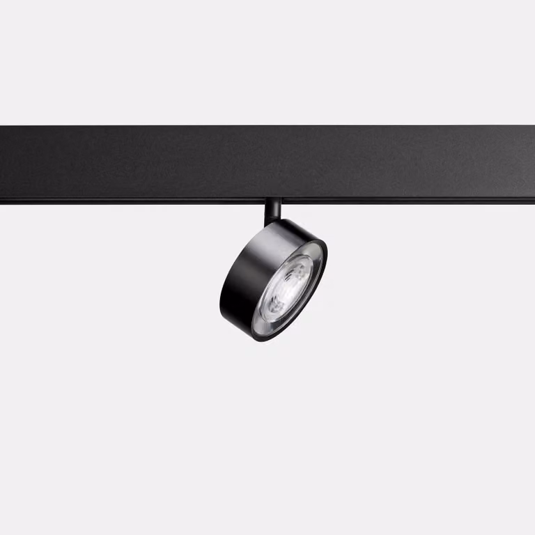 LedsC4: Apparecchio di illuminazione a LED a bassa tensione, con elevata efficienza energetica, ideale per interni ed esterni, design moderno, dimensioni 75mm, colore nero, versatile e resistente