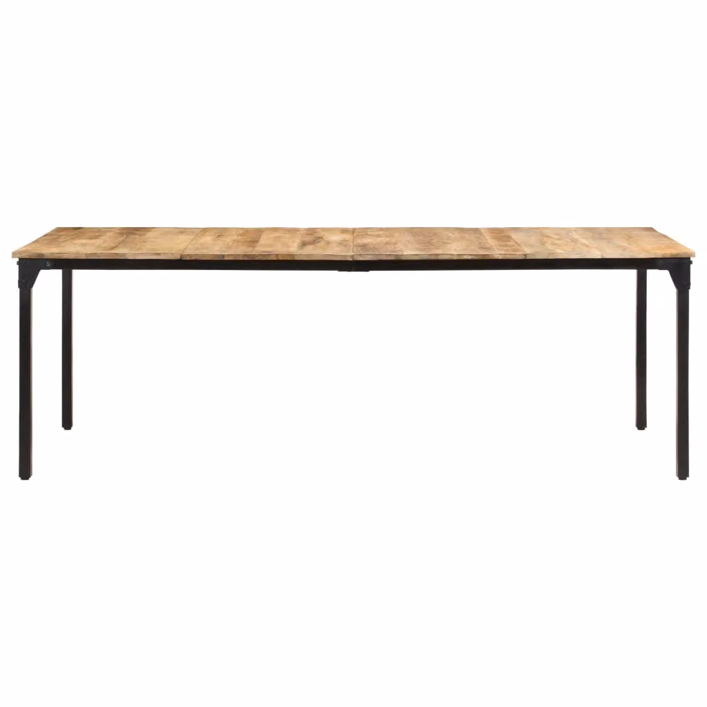vidaXL Tavolo da pranzo 220x100x76 cm Legno di mango grezzo