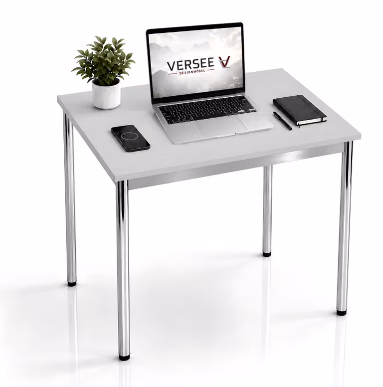 Scrivania / tavolo da conferenza VERSEE VST1 100x60 cm grigio chiaro - regolabile in altezza, stabile