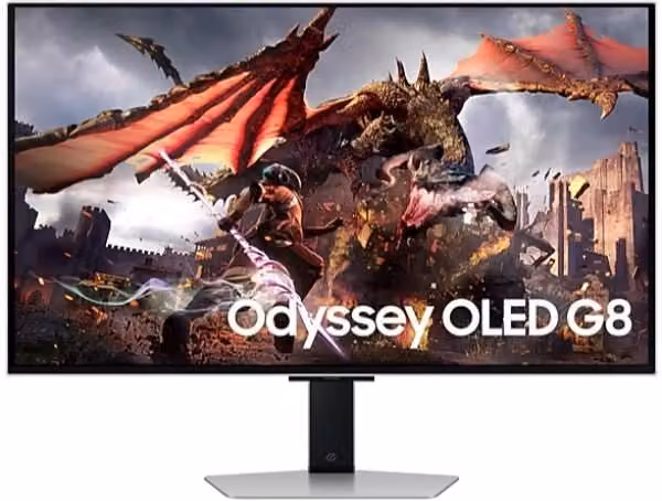 Monitor Gaming Samsung Odyssey OLED G8 da 32 pollici UHD 4K Flat, Nero e Argento, LS32DG800SUXEN – 1
