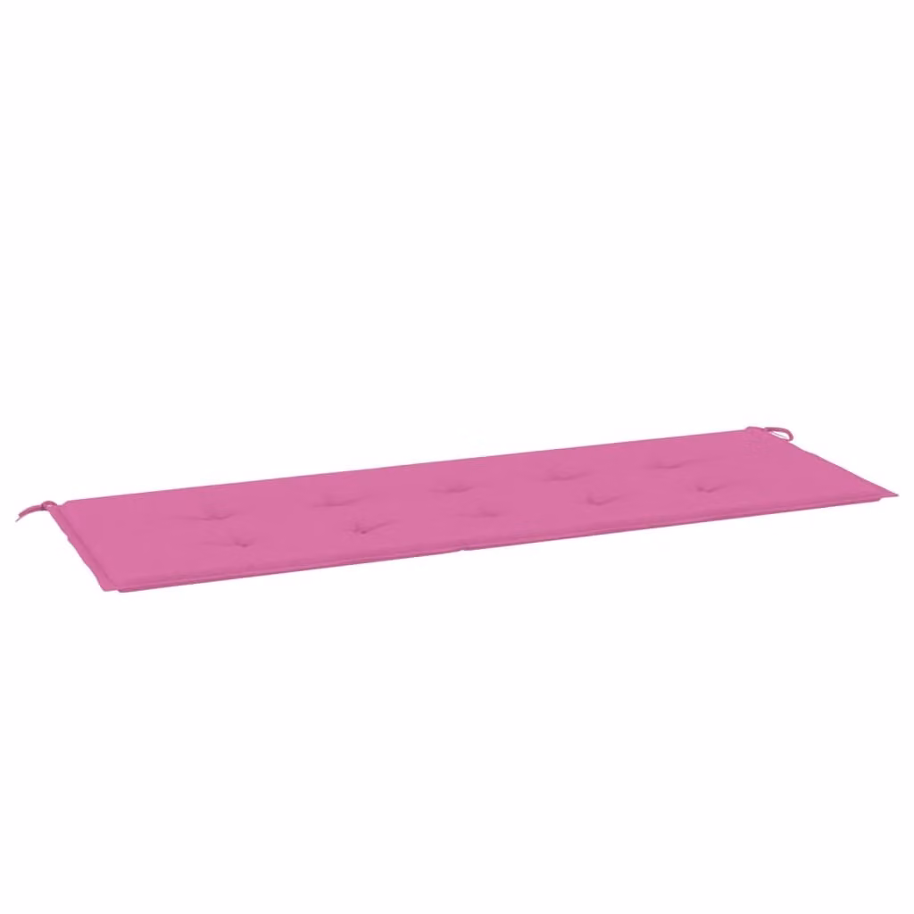 Cuscino per Panca da Giardino Rosa 150x50x4cm in Tessuto Oxford