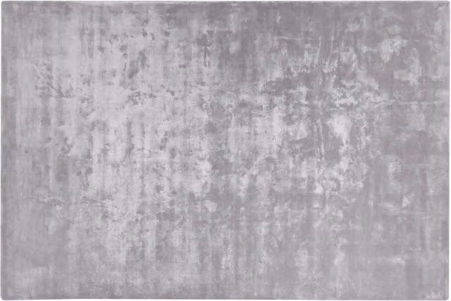 Tappeto Beliani Grigio Chiaro in Viscosa Trapuntato a Mano Moderno L: 200 cm, P: 300 cm