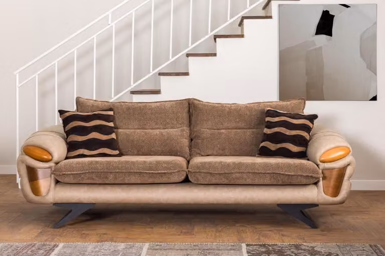 Dreisitzer Sofa 3 Sitzer Sofas Luxus Textil Couchen big Polster Designer Möbel