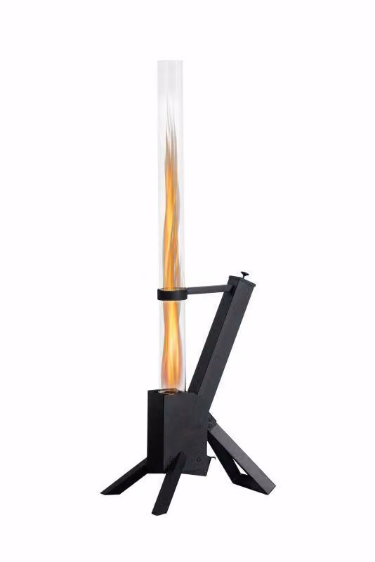 Riscaldatore da terrazza a pellet Lounge nero Green Flame
