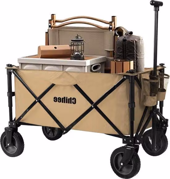 Carrello portabibite Famanu con 2 portabicchieri e ruote girevoli, grande capacità, rivestimento in tessuto removibile, ideale per eventi sportivi e gite al mare