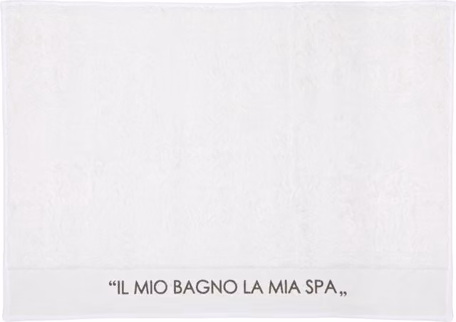 Tappeto da bagno antiscivolo KASANOVA bianco con design grafico moderno L: 60 cm, P: 85 cm