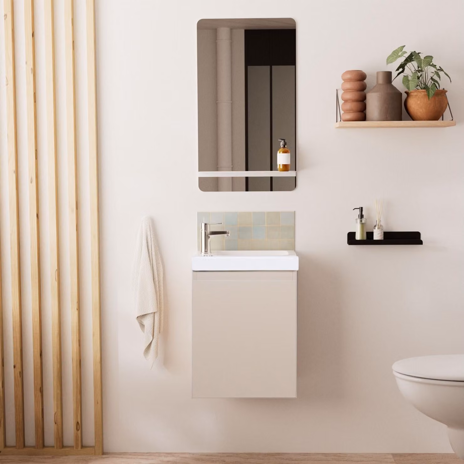 Mobile lavabo LISA + mensola a specchio