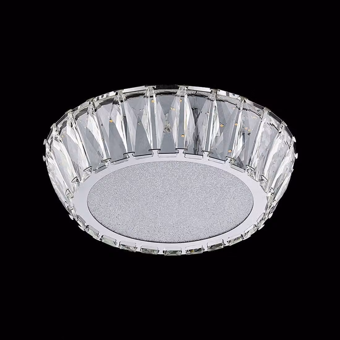 Plafoniera LED VENUS 20W 3000K Ø30cm cromo con cristalli