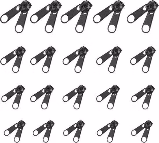 20 inserti in acciaio #3#5#8#10 per chiavi universali, ricambio, nero