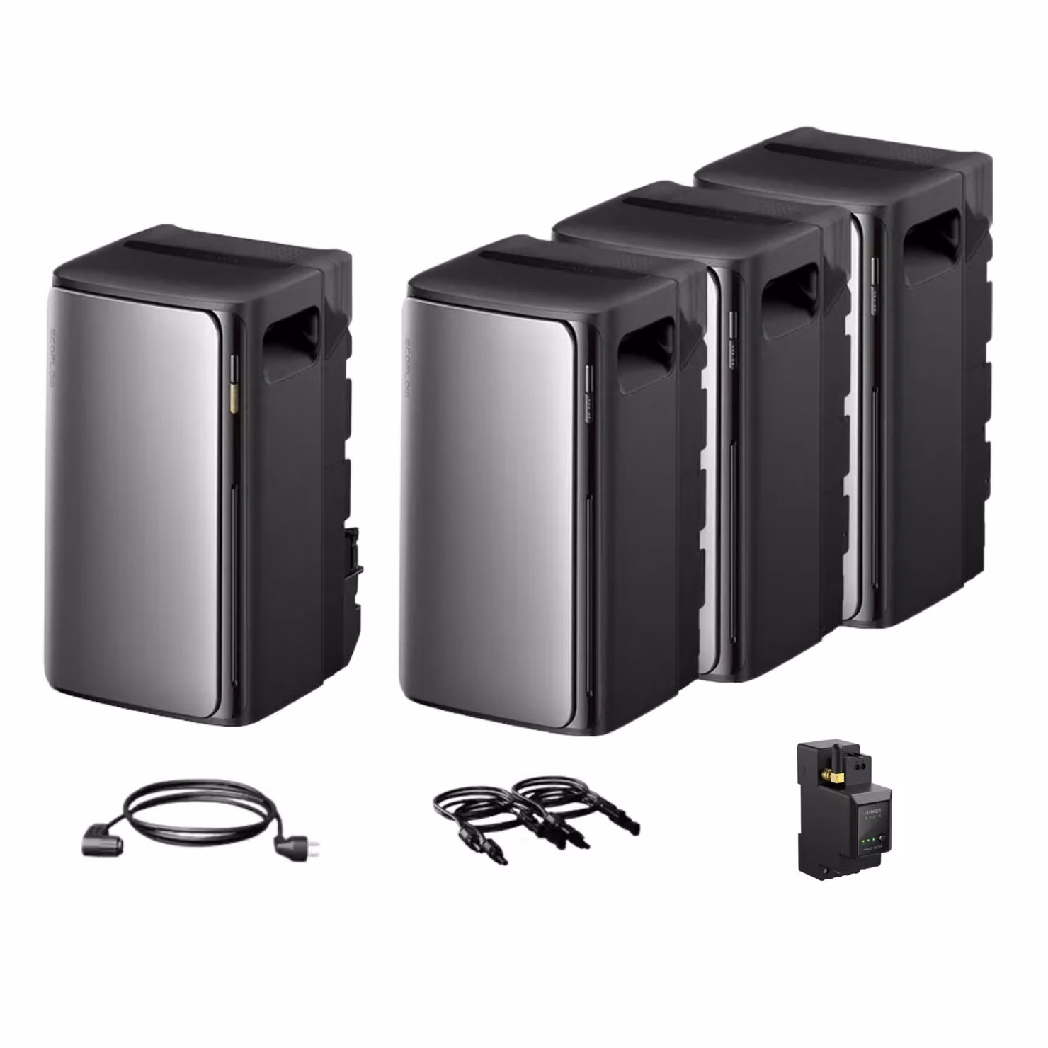 Stazione elettrica da balcone con accumulo, accumulo EcoFlow Stream Ultra All-in-One 1920Wh con accumulo Stream AC Pro 1920Wh x3 per stazione elettrica da balcone (IVA 0%)