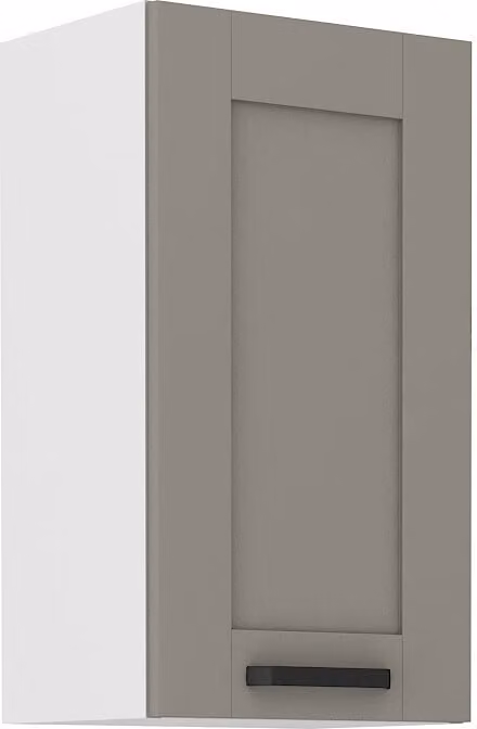Armadietto superiore da cucina LAILI - larghezza 40 cm, grigio chiaro / bianco