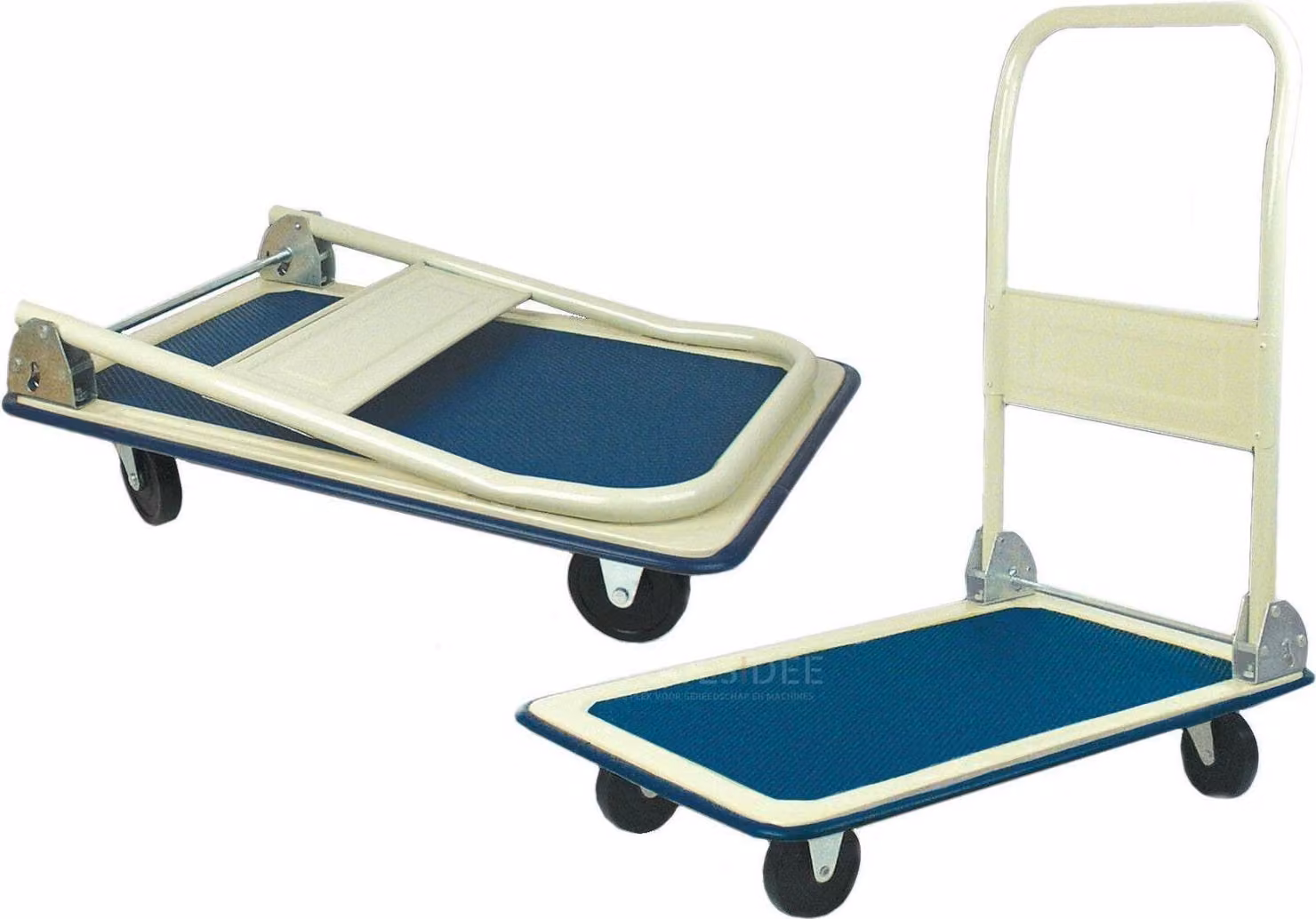 Carrello a piattaforma Brüder Mannesmann 83 x 48 x 74 cm, portata 150 kg, rivestimento antiscivolo