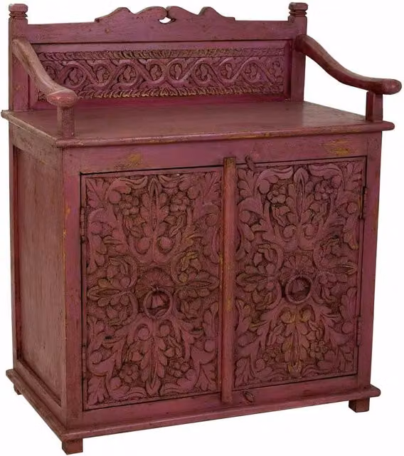 Credenza in legno rosa 70x42x85