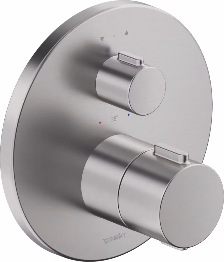Duravit robinetterie thermostatique, thermostat encastré, 2 consommateurs, rond, TH4200014070, TH4200014070