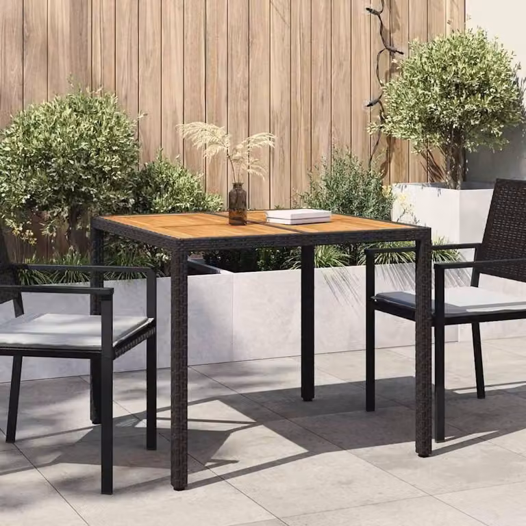 Tavolo da giardino estendibile in rattan sintetico