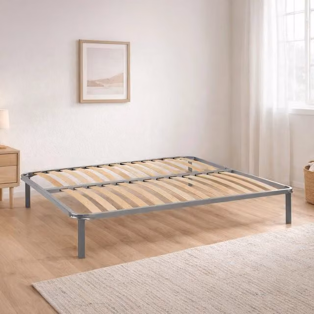 Rete letto matrimoniale Alga Talamo Italia, rete ortopedica in multistrato di betulla con 14 doghe, L 140 cm x P 200 cm x H 34 cm – 1