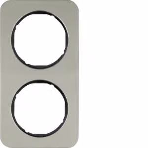 Berker 10122104 Cornice in acciaio inossidabile/nero Berker R.1