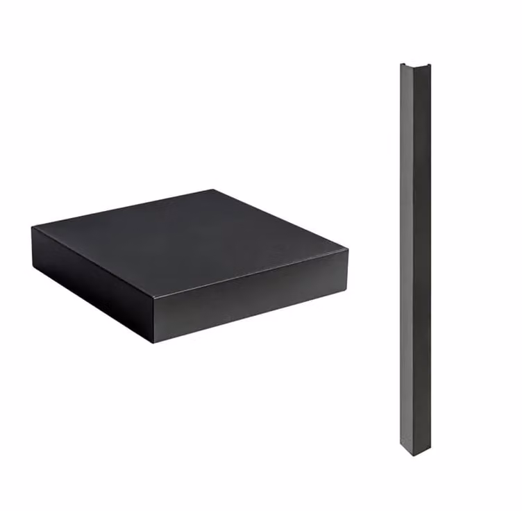 Mensola d'angolo per modulo /Felix 35cm nero Enò