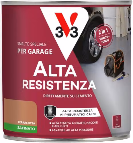 V33 Smalto Pavimenti Alta Resistenza Terracotta 0,5L