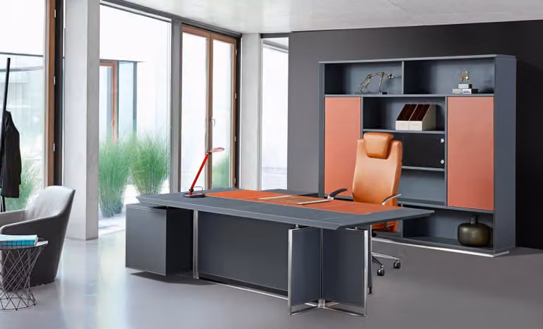 Luxus Möbel Büro Set Eckschreibtisch Aktenschrank Tisch Schreibtisch Einrichtung